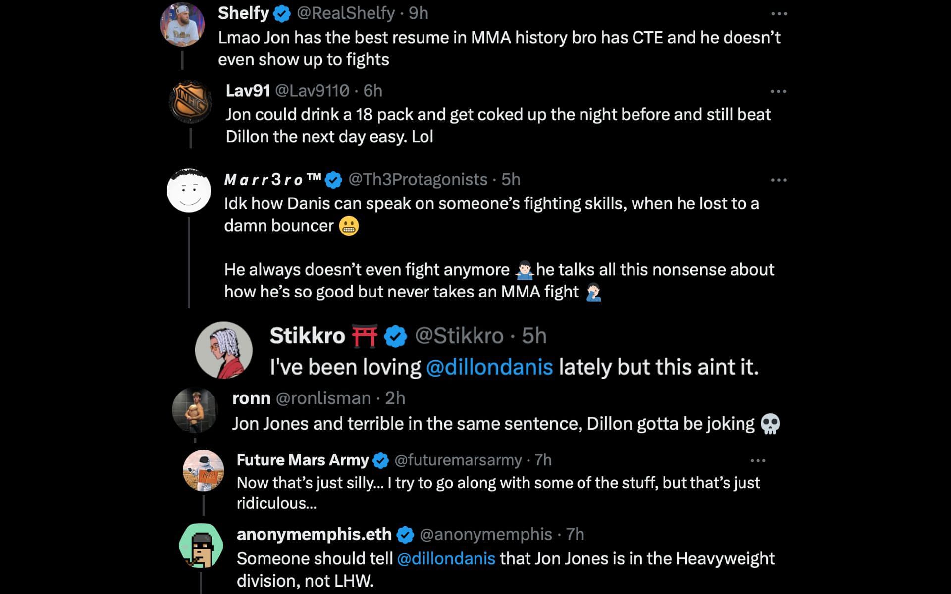 Fans react to Dillon Danis' comments on Jon Jones.